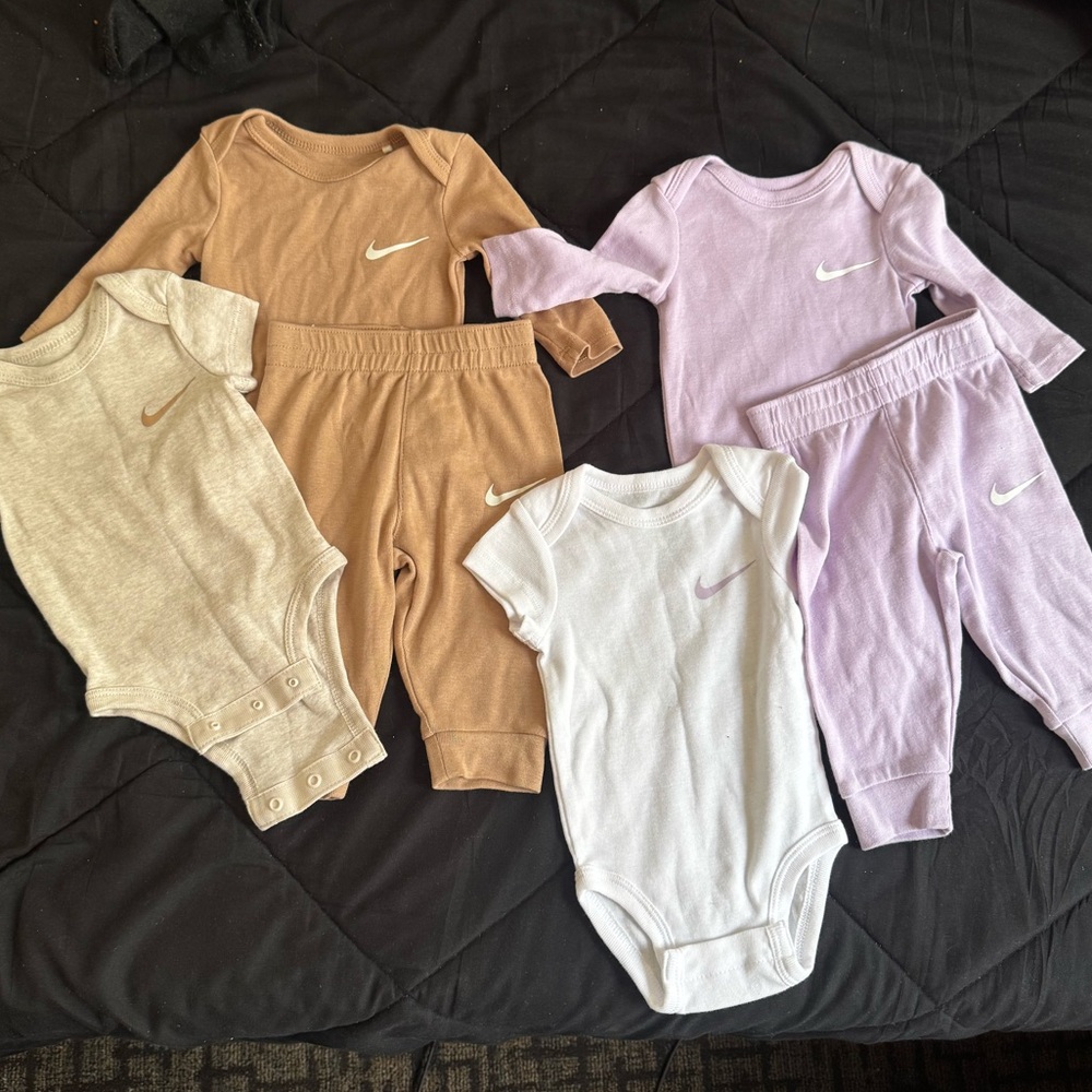 Nike baby 3 Months Nike Sets Brown and Purple